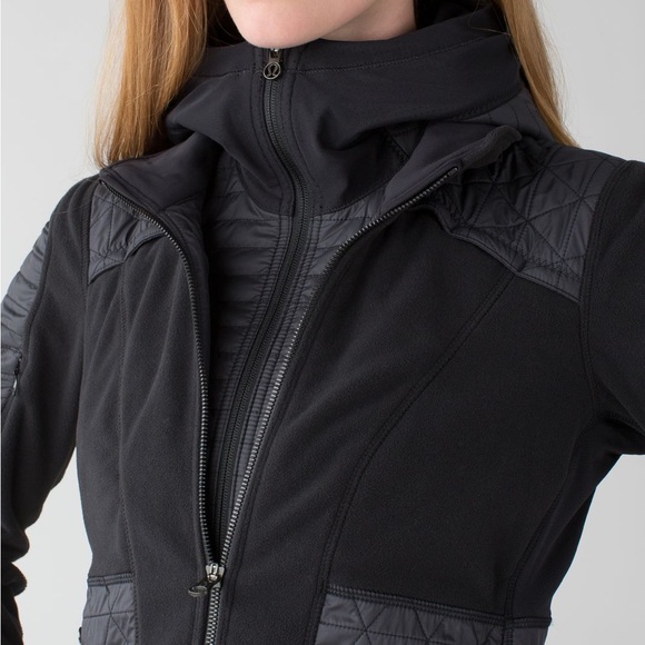 Lululemon Fleecy Keen Jacket Black Size 4 - Picture 7 of 11